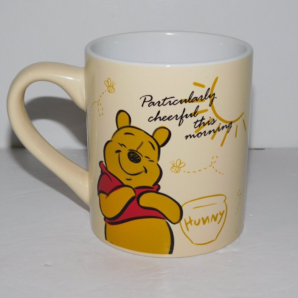 Winnie the Pooh Mug Particularly Cheerful this Morning Disney 14 oz Ceramic